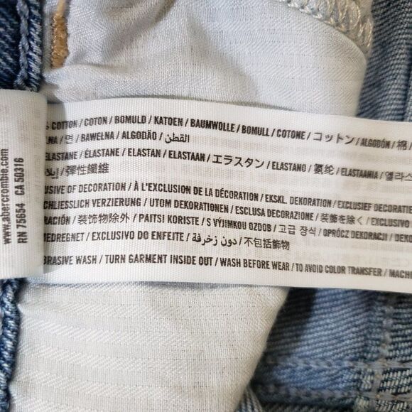 Hollister High-Rise Mom Denim Jean Shorts 28 - Picture 12 of 13